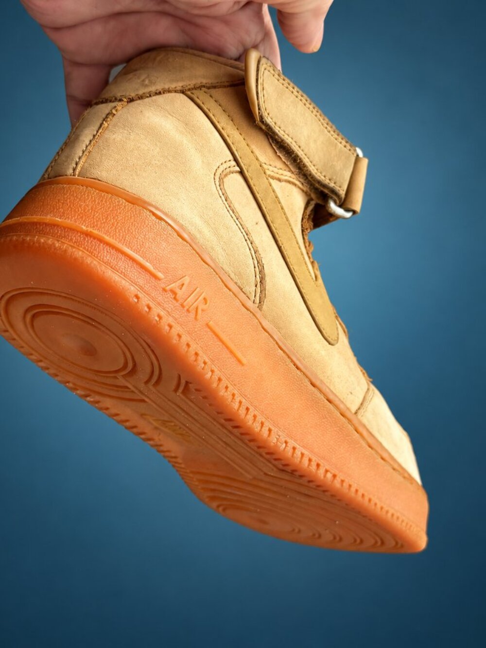 Nike Air Force 1 High Flax Wheat Men's 10.5 Gum